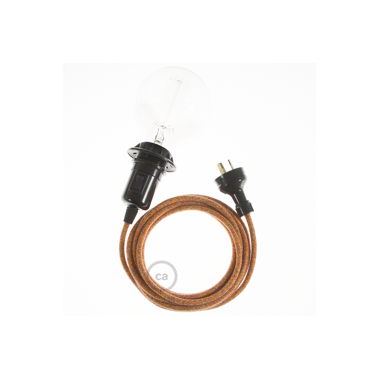 Switched Plug-In Light for Shade: Black