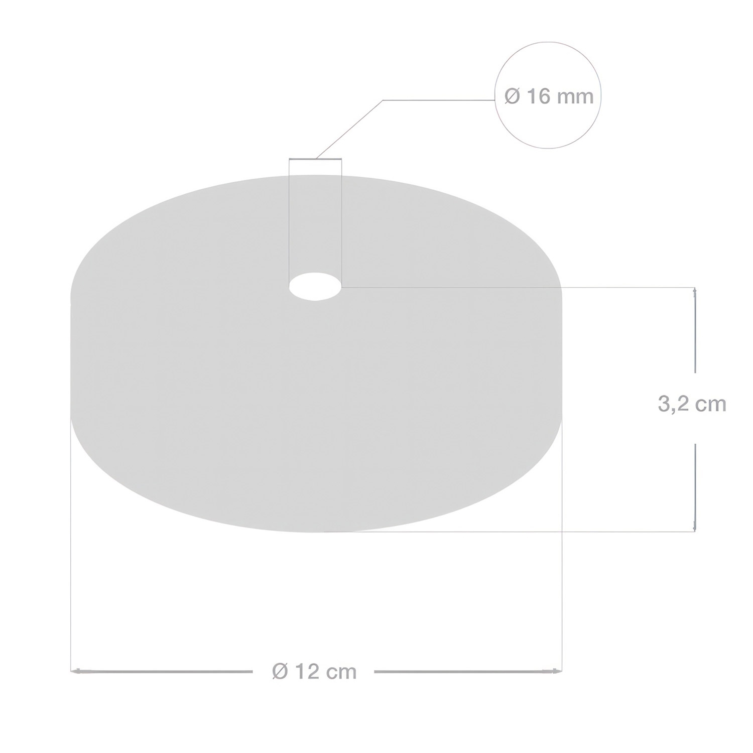 Wooden Pendant: XL 16mm Rope Cable