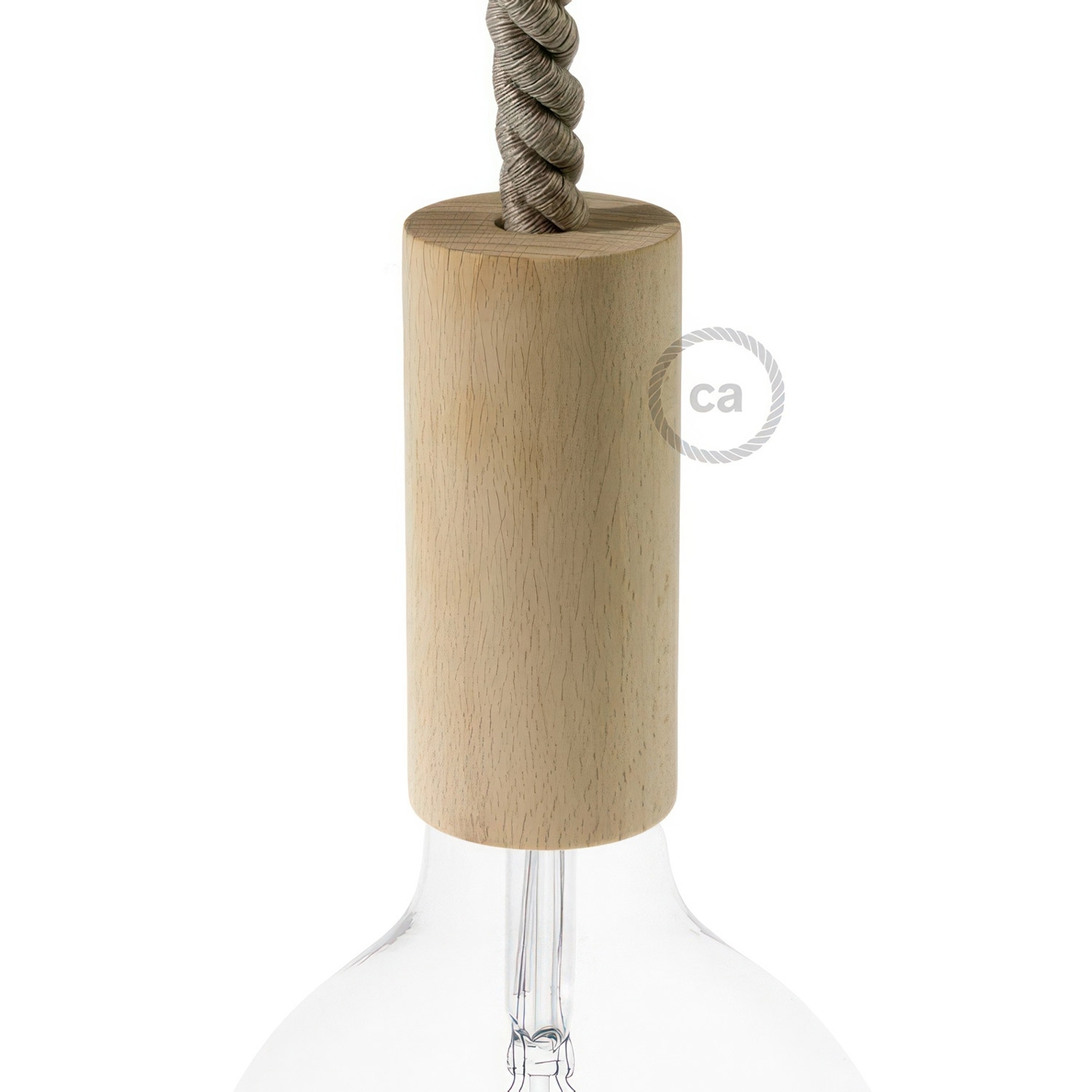 Wooden Pendant: XL 16mm Rope Cable