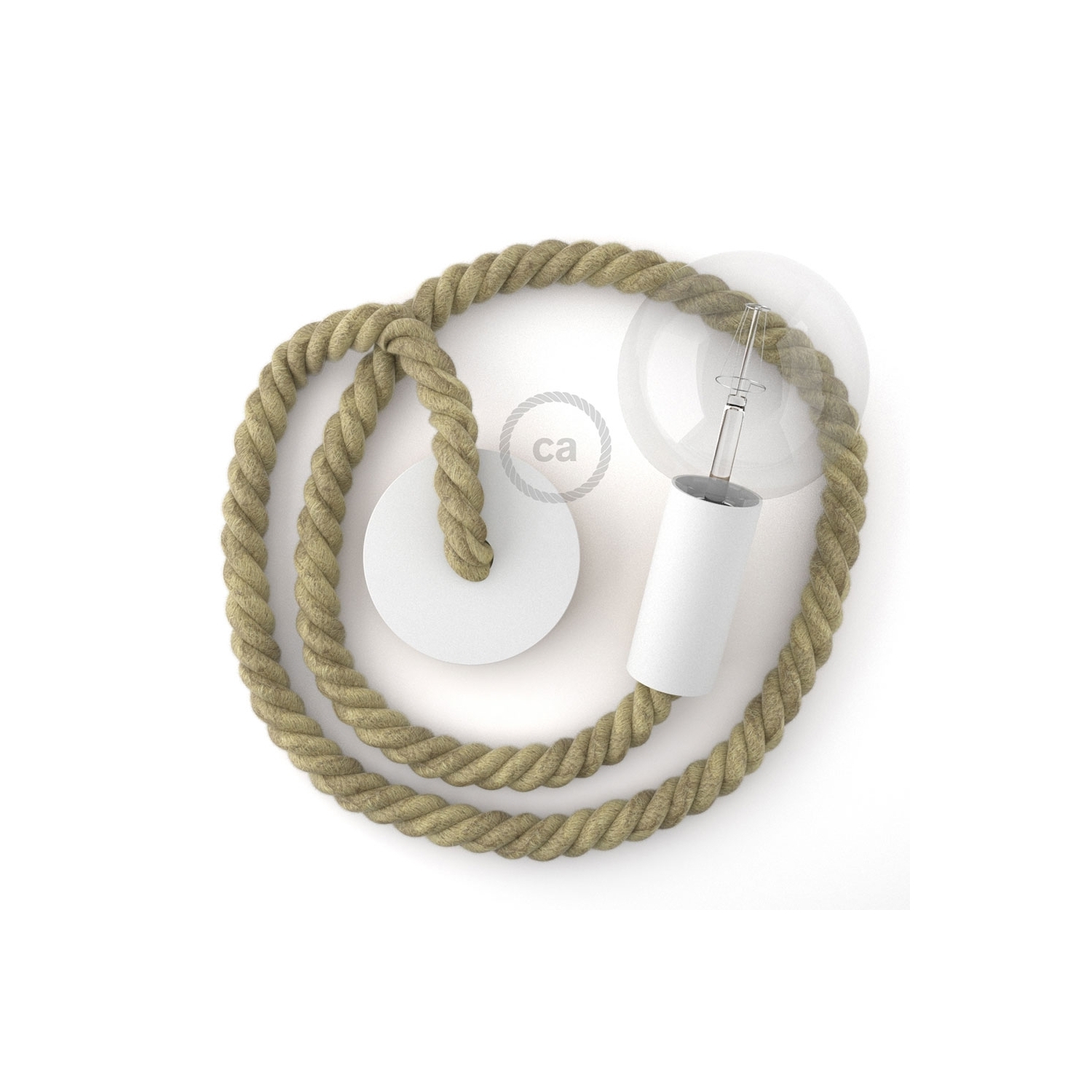 Wooden Pendant: 2XL 24mm Rope Cable