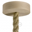 Wooden Pendant: 2XL 24mm Rope Cable