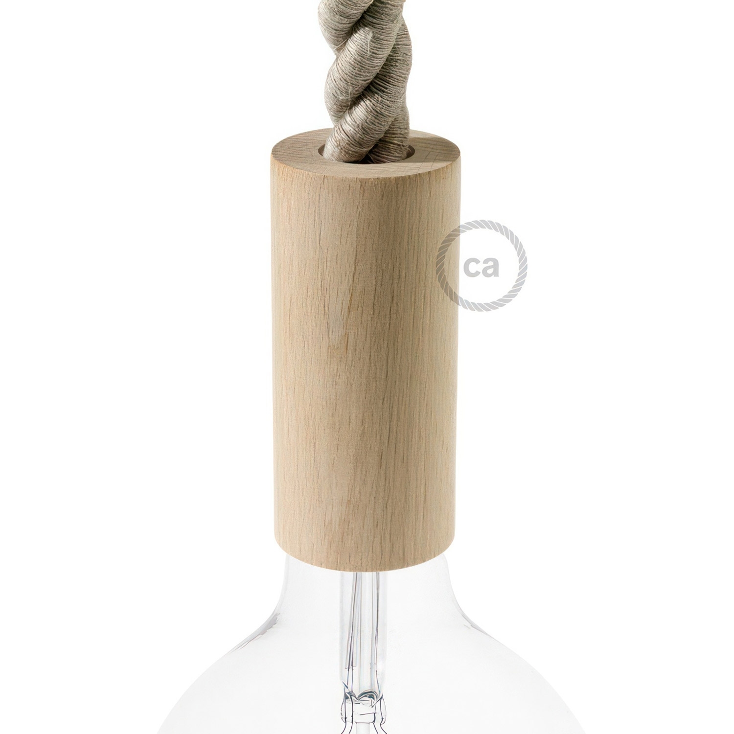 Wooden Pendant: 2XL 24mm Rope Cable