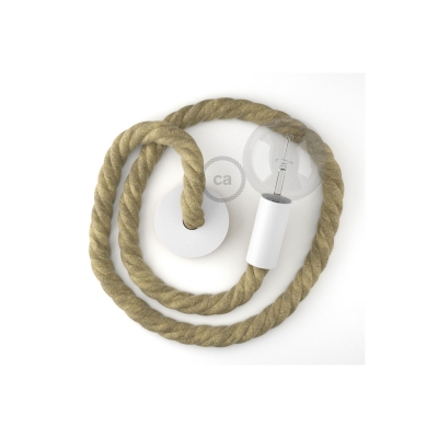 Wooden Pendant: 3XL 30mm Rope Cable
