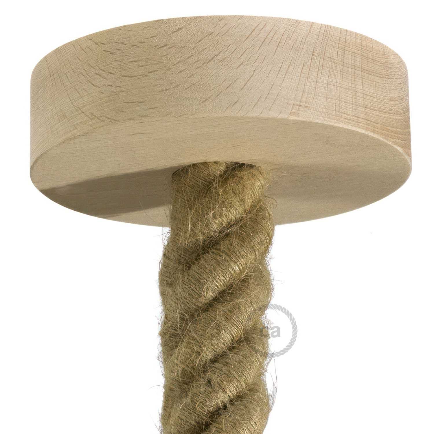 Wooden Pendant: 3XL 30mm Rope Cable