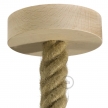 Wooden Pendant: 3XL 30mm Rope Cable