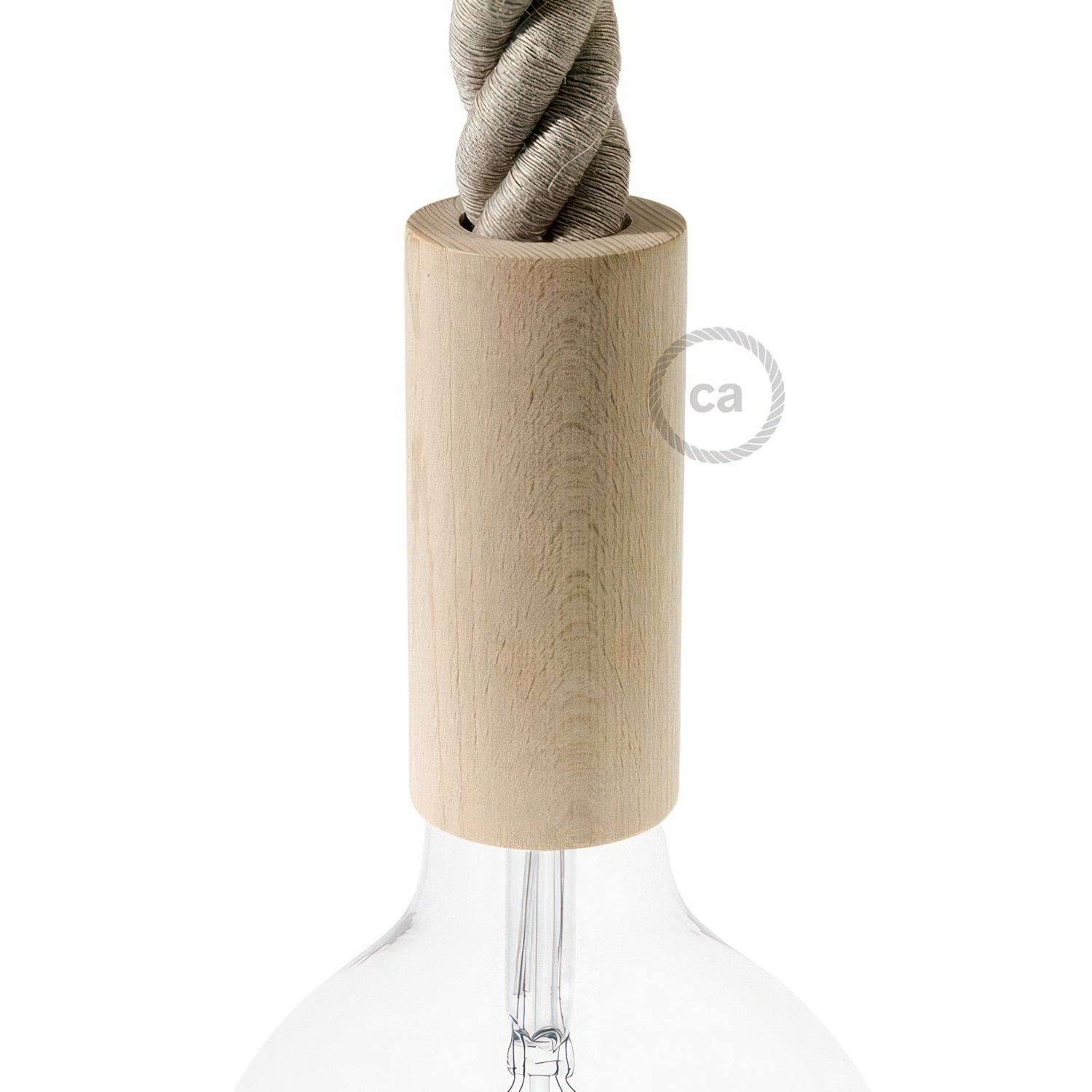 Wooden Pendant: 3XL 30mm Rope Cable