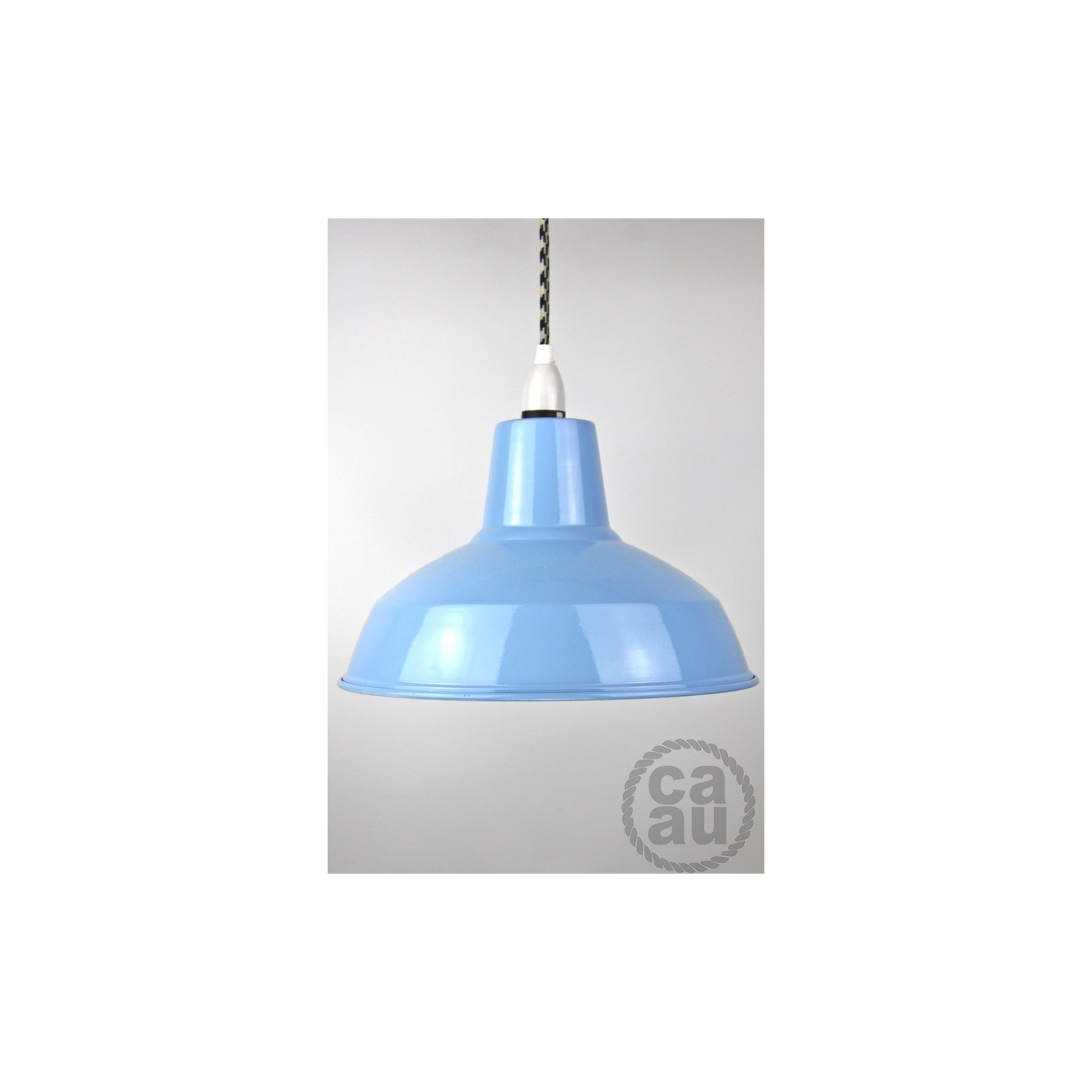 Metal Shade Pendant Blue