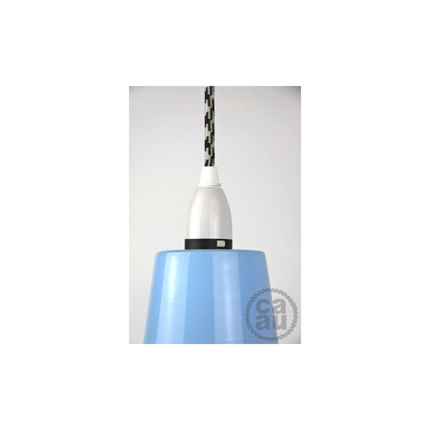 Metal Shade Pendant Blue