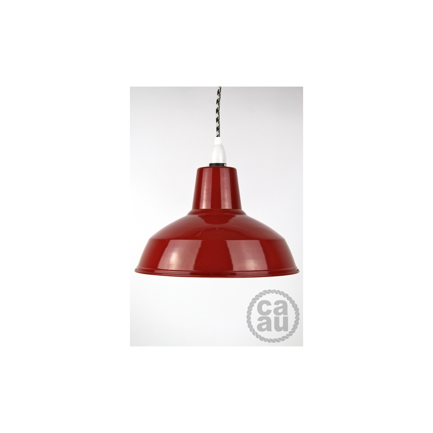 Metal Shade Pendant Red