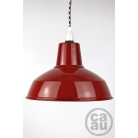 Metal Shade Pendant Red with B/W Houndstooth