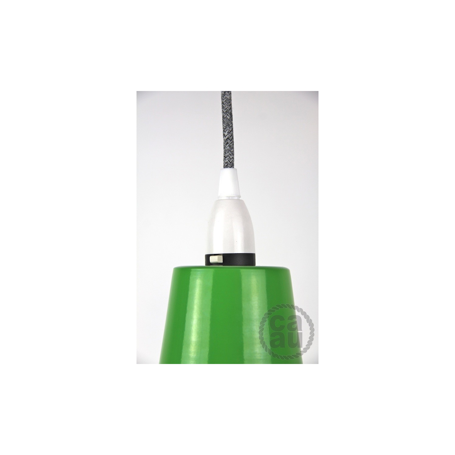 Metal Shade Pendant Green