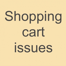 Website: Shopping cart issues